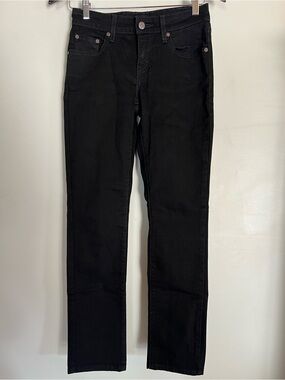 Levi’s Size 26 Mid Rise Skinny Jeans Black Stretch Denim Classic Slim Fit